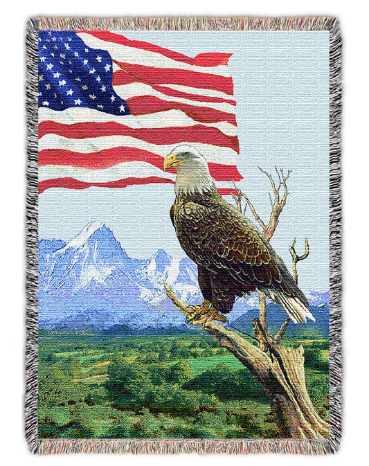 Eagle With Flag